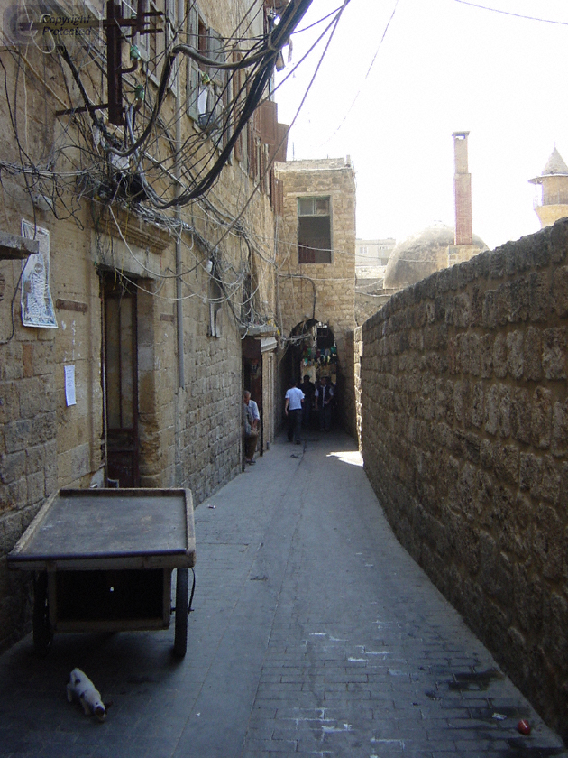 Passage way in the Old Town Area of Saida